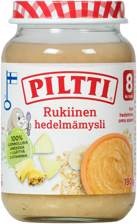 Piltti 190g Rukiinen hedelmämysli jälkiruoka 8kk