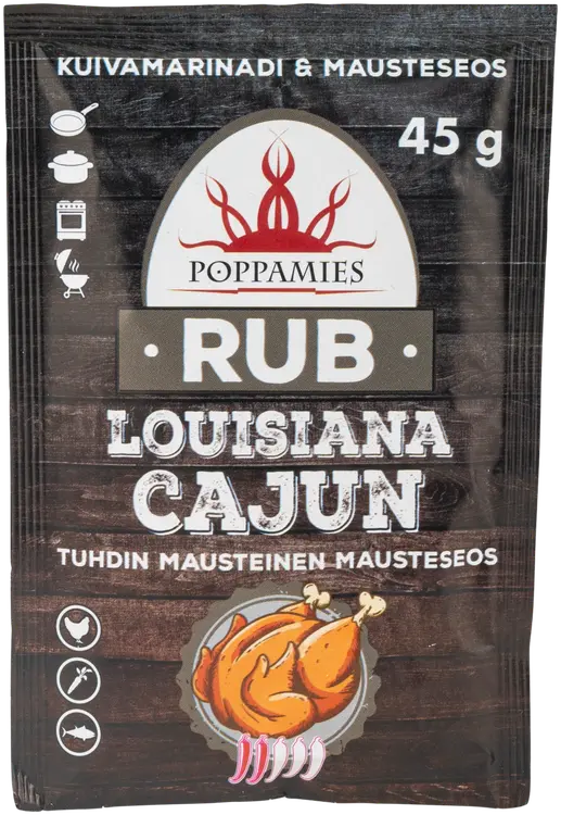 Poppamies Rub Louisiana Cajun mausteseos 45g