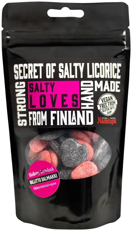 Namitupa Secret of Salty Licorice Salty Loves - Rakkaussalmiakki 100g
