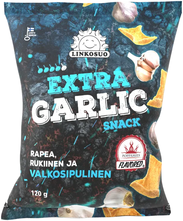 Linkosuo x Poppamies Snack extra garlic 120 g
