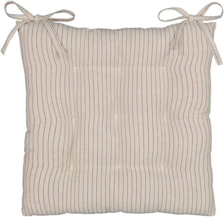 House istuintyyny Pinstripe 40 x 40 cm linen/black PatternLab