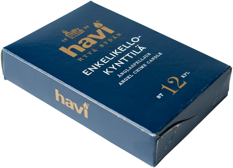 Havi Enkelikellonkynttilä valkoinen 11,8cm 12kpl 1 h