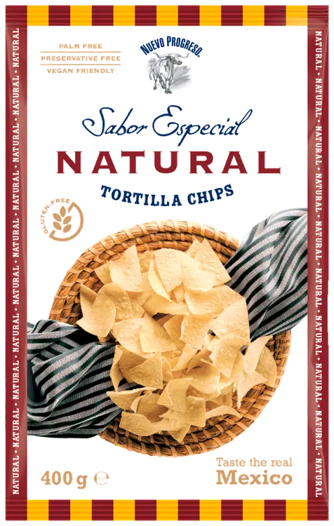 Nuevo Progreso Sabor Especial Natural Tortilla Chips suolatut maissilastut 400g pussi