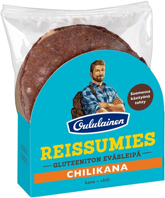 Oululainen Reissumies Gluteeniton Eväsleipä Chilikana 150g