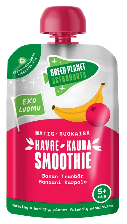Green Planet Astronauts LUOMU kaurasmoothie karpalo-banaani 100g 5kk+