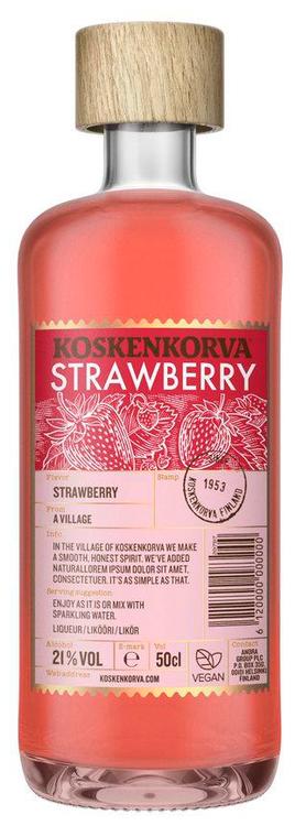 Koskenkorva Strawberry liköör 20%vol 500ml