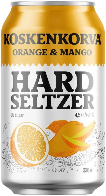 Koskenkorva Hard Seltzer Orange Mango 4,5% 33cl CAN