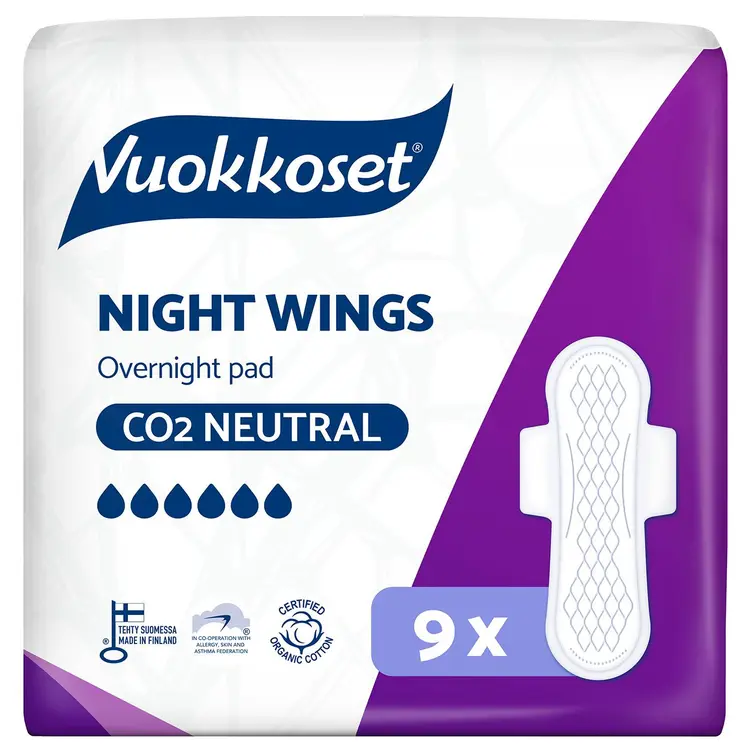 Vuokkoset Night Wings yöside 9 kpl