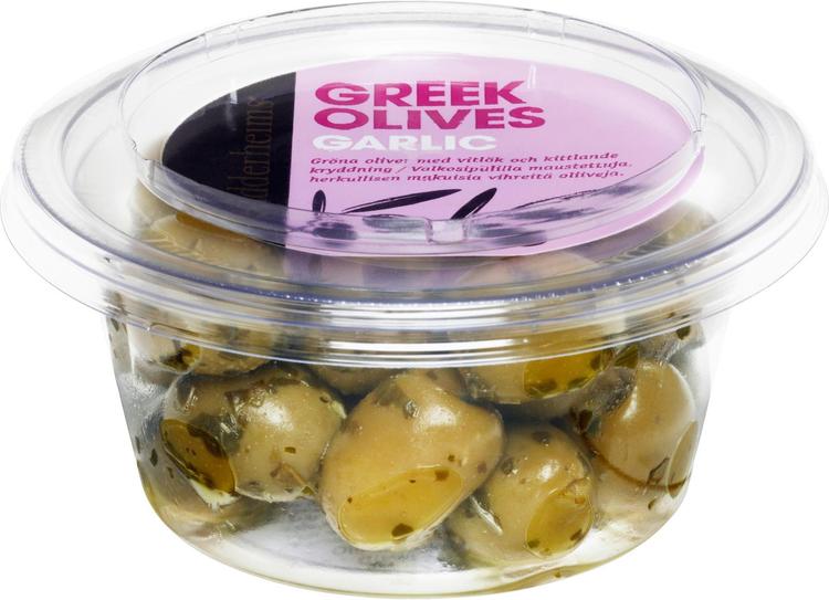 Ridderheims Valkosipuliset Oliivit 150g