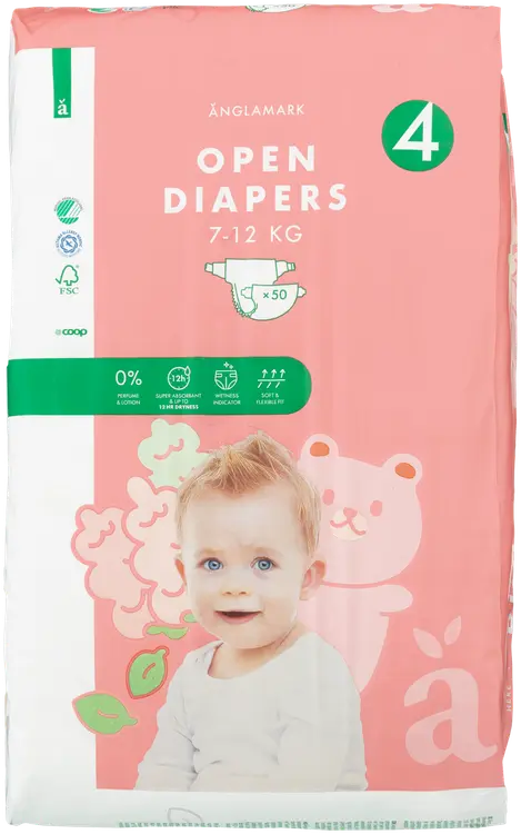 Änglamark teippivaippa Maxi 50/7-12kg