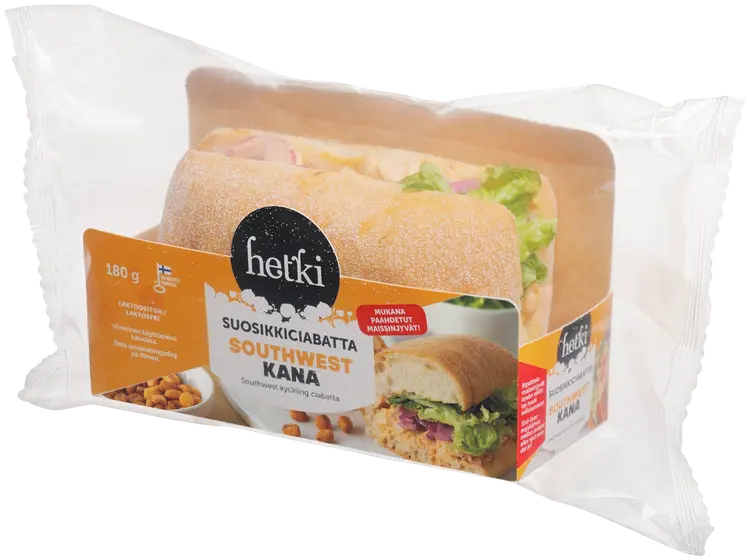 Fresh Hetki Suosikkiciabatta Southwest kana 180g
