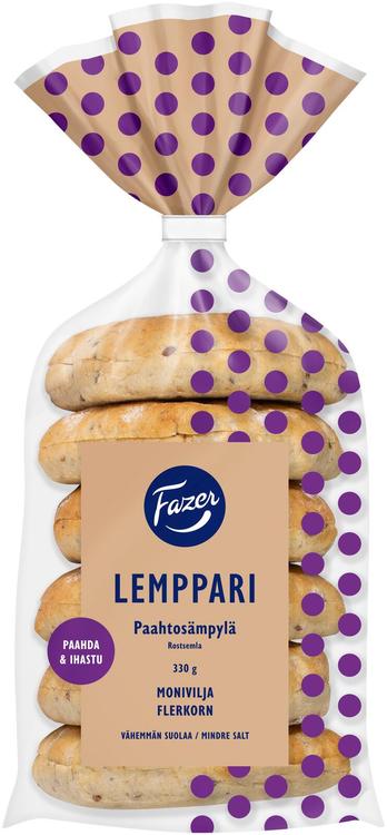 Fazer Lemppari Paahtosämpylä Monivilja 6kpl 330g