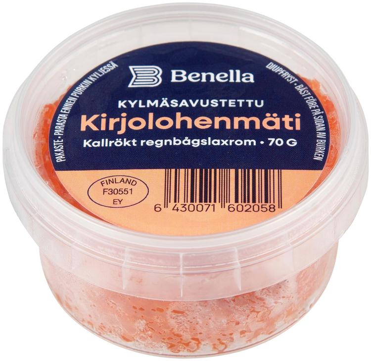 Kirjolohen mäti kylmäsavustettu 70g