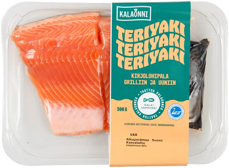 Kalaonni Teriyaki kirjolohipala grilliin ja uuniin 300 g