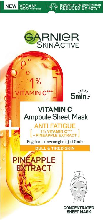 Garnier Skin Active Cg-vitamiini ampullikangasnaamio 15g