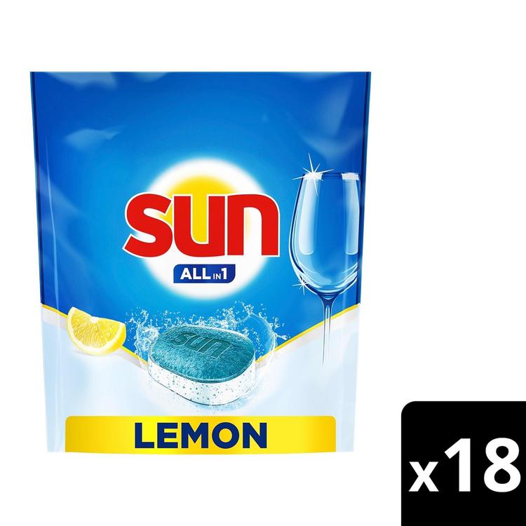 Sun Lemon All-in-1 konetiskitabletti ympäristömerkki 18 kpl