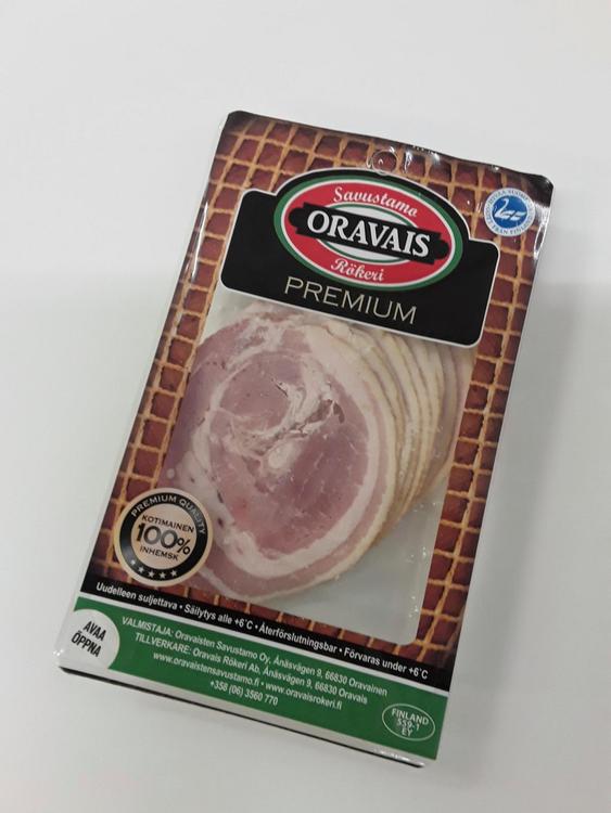 Oravais Kypsä burgerpekoni, siivut 170g