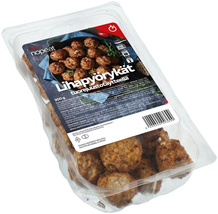 Pouttu Nopeat Lihapyörykät tuorejuustotäytteellä 300g