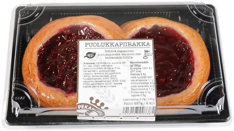 Pekan Leipä Puolukkapiirakka 2kpl 220g