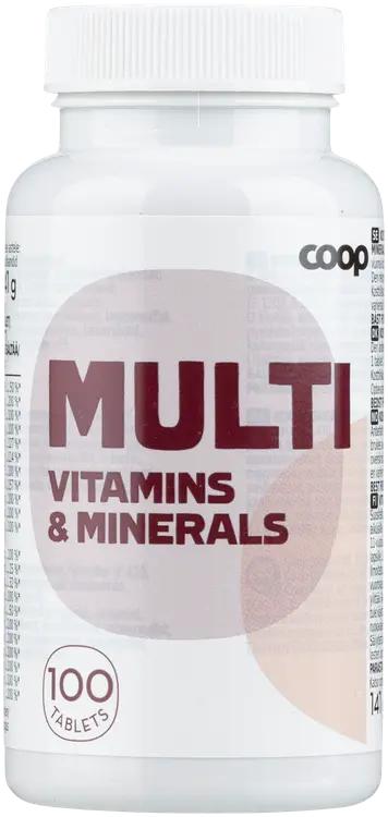 Coop Multi Monivitamiini 100 tablettia