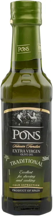 PONS 250ml EKSTRA-NEITSYTOLIIVIÖLJY  PERINTEINEN
