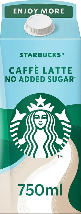Starbucks Caffè Latte no added sugar maitokahvijuoma 750 ml laktoositon