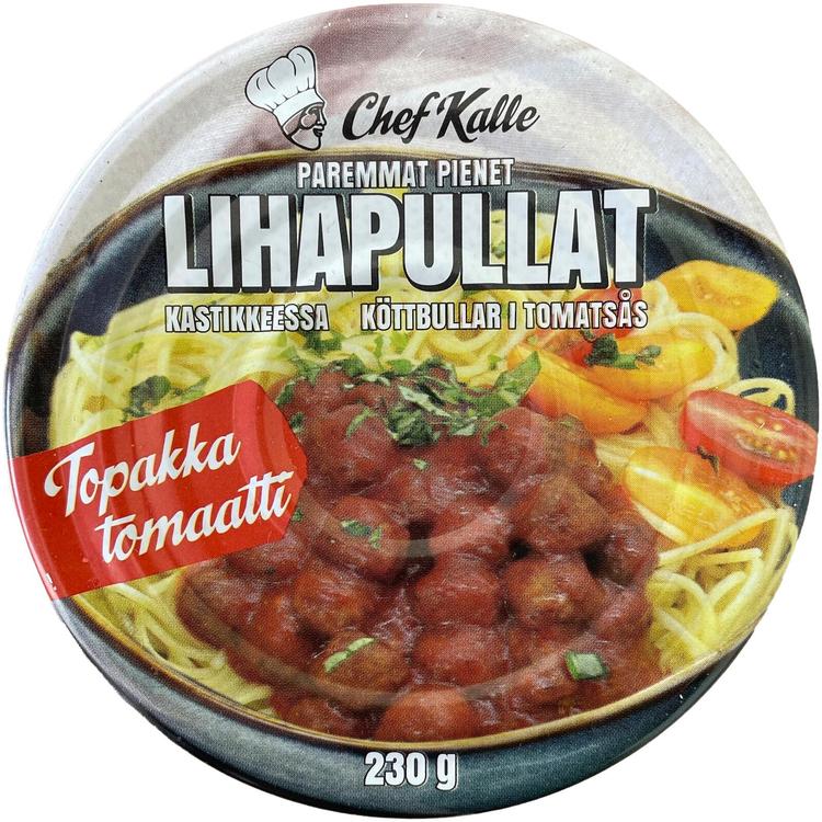 Chef Kalle Paremmat pienet lihapullat kastikkeessa - Topakka tomaatti 230 g