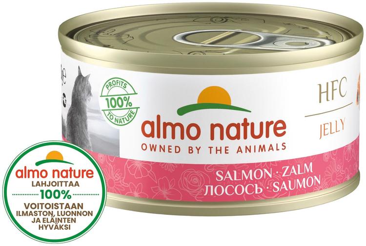 Almo Nature HFC Jelly Lohi kissan täydennysravinto 70 g