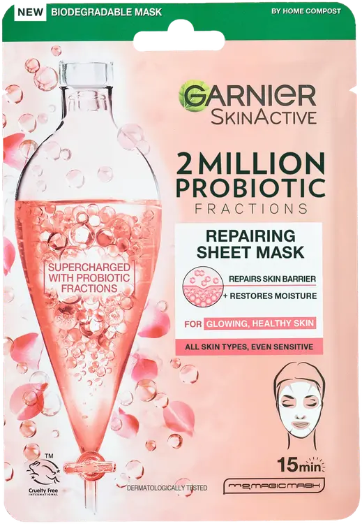 Garnier SkinActive 2 Million Probiotics Fractions Repairing kangasnaamio herkälle iholle 22g