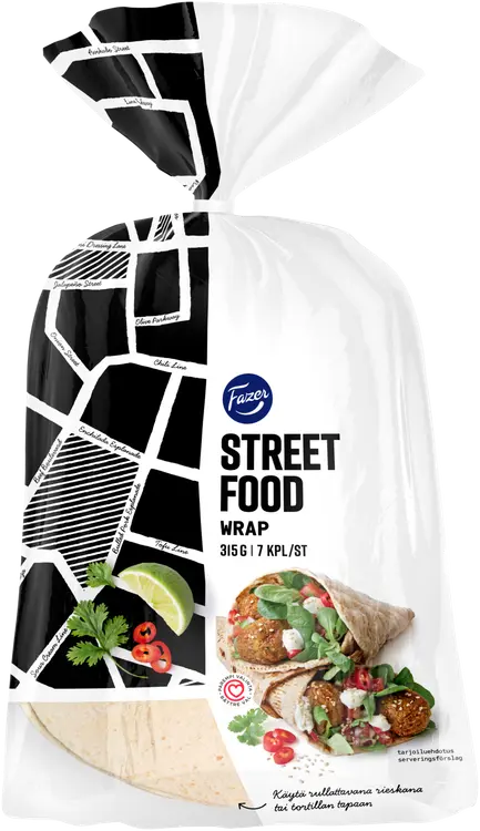 Fazer Street Food Wrap 7kpl 315g, rieska