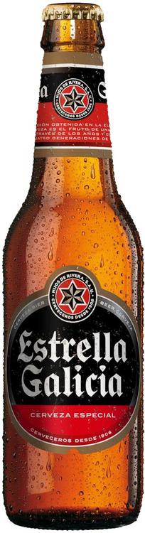 Estrella Galicia premium lager 5,5 % -til, 0,33 l plo