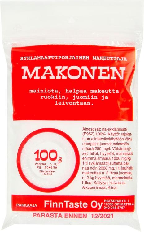 FinnTaste 100g Makonen makeuttaja
