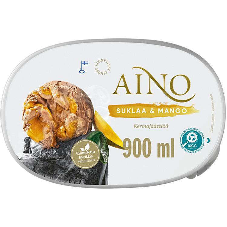 Aino Suklaamango kermajäätelö kotipakkaus 527g/900ml