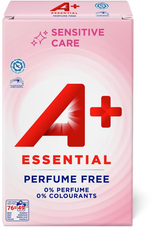 A+ Essential Sensitive Pyykinpesujauhe 3,445kg