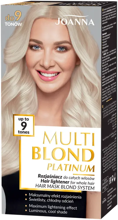 Joanna Multi Blond PLATINUM  up to 9 tones