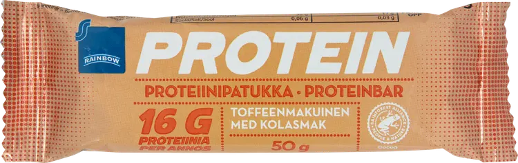 Rainbow proteiinipatukka toffee 50 g