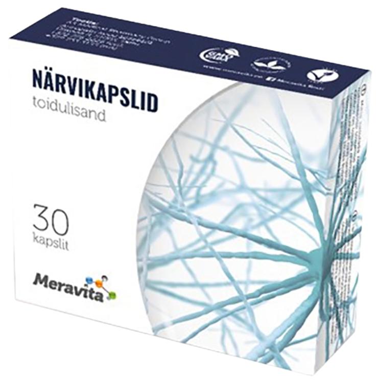 Meravita närvikapslid SAM-e ja naistepunaga, 30 tk