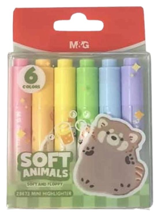 Tekstimarke&ini soft animals 6tk