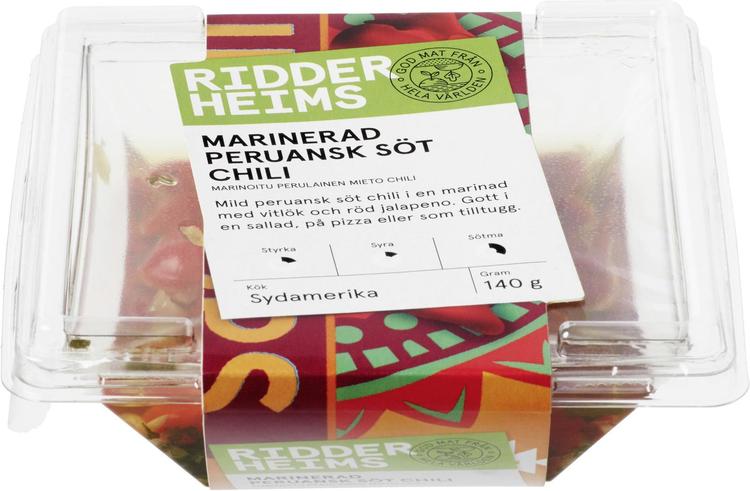 Ridderheims Marinoitu Perulainen Mieto Chili 140g