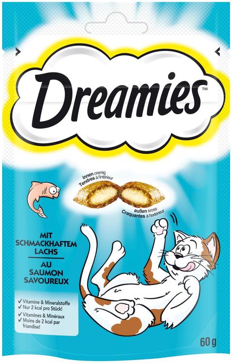 Suupiste DREAMIES kassidele lõhega 60g