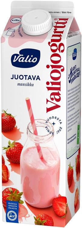 Valiojogurtti® juotava 0,95 l mansikka laktoositon