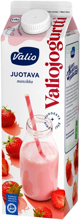 Valiojogurtti® juotava 0,95 l mansikka laktoositon