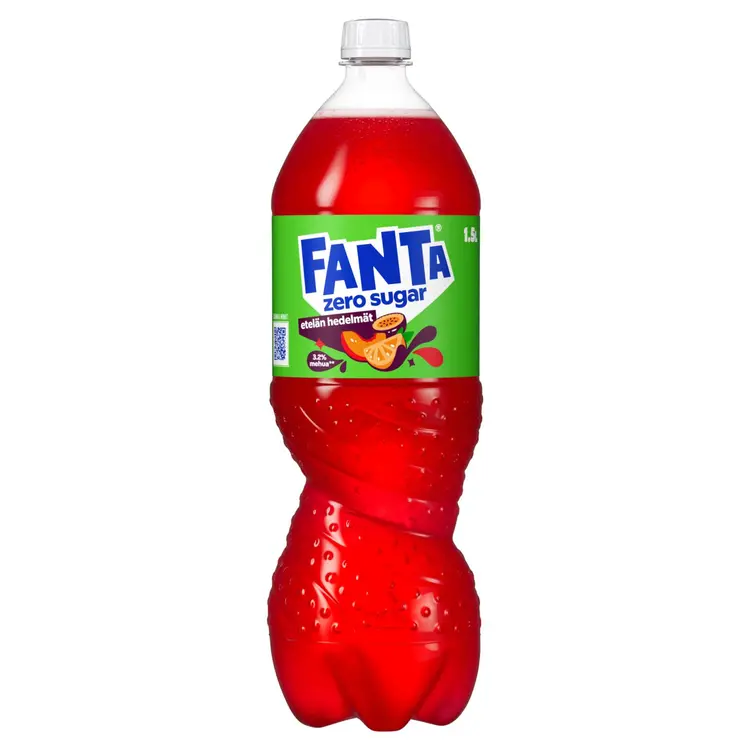 Fanta Etelän Hedelmät Zero virvoitusjuoma muovipullo 1,5 L