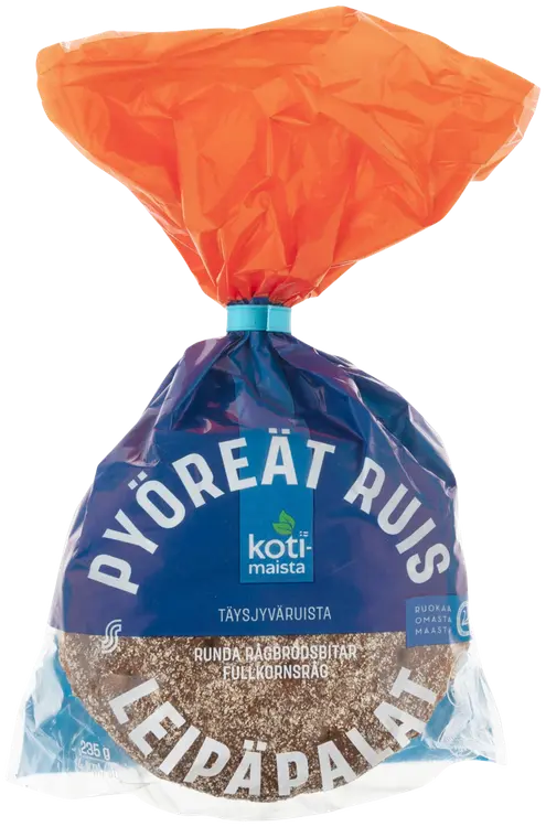 Kotimaista pyöreät ruisleipäpalat 4 kpl 235 g