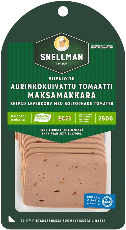 Snellman Viipaloitu aurinkokuivattu tomaatti maksamakkara 250g