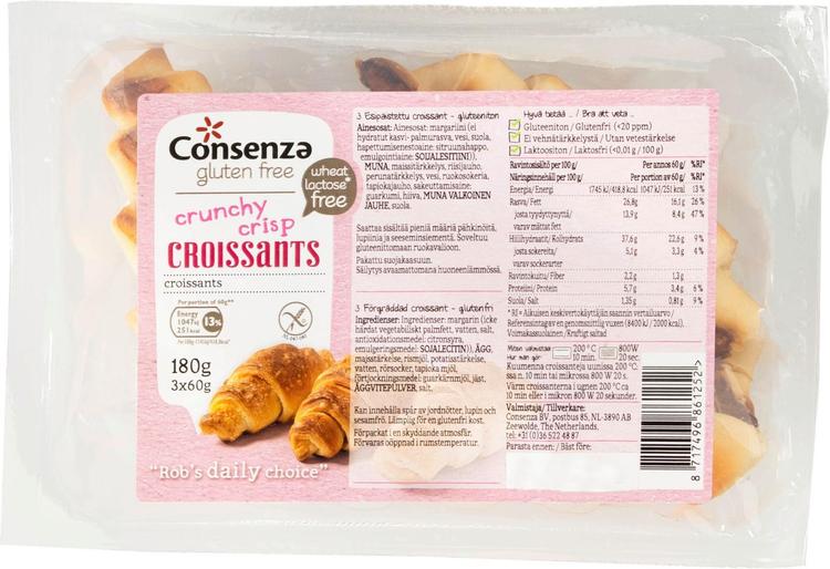 Consenza Gluteeniton Croissant 180g