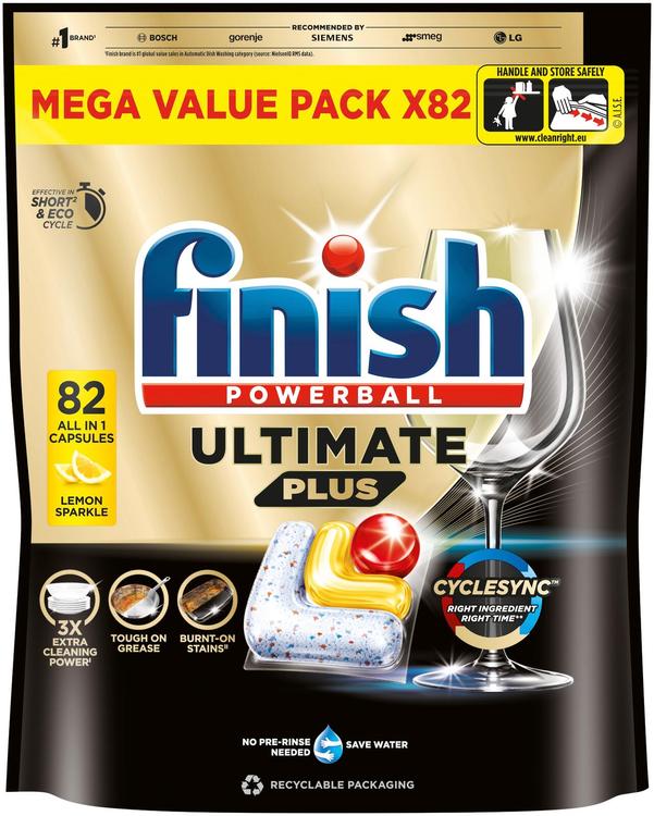 Finish Ultimate Plus konetiskitabletti Lemon 82kpl