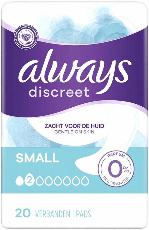 Always Discreet Small 20kpl inkontinenssiside hajusteeton