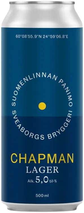 Suomenlinnan Panimo 50cl Chapman Lager 5% tölkki olut