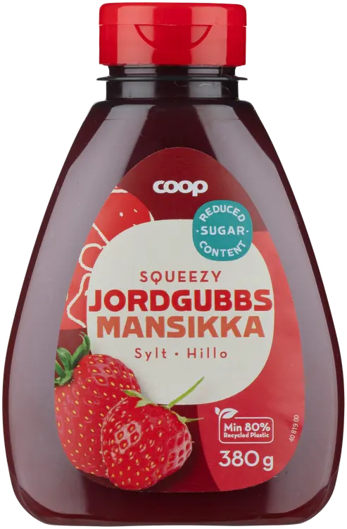 Coop mansikkahillo pullossa 380 g